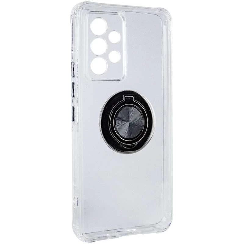 

TPU+PC чохол з металевим кільцем-тримачем на Samsung Galaxy A53 5G (Чорний)