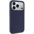 Чохол Silk (AA) NO LOGO with Magnetic Fit для Apple iPhone 17 Pro (6.3") – Темно-синій / Midnight blue. Фото 2 з 2