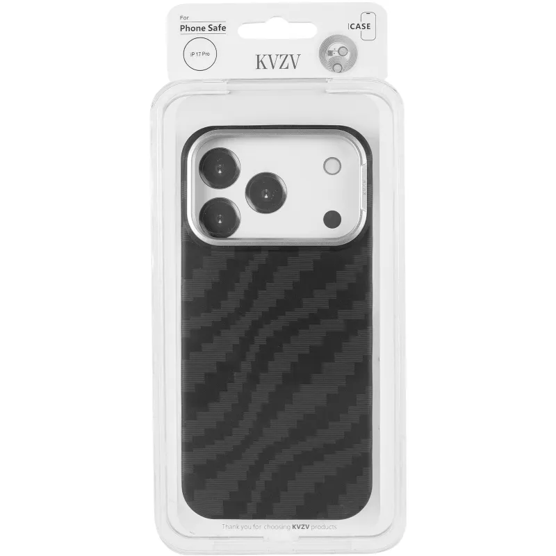 Чохол TPU+PC KVZV Kayla with Magnetic Fit для Apple iPhone 17 Pro (6.3") – Black. Фото 3 з 7