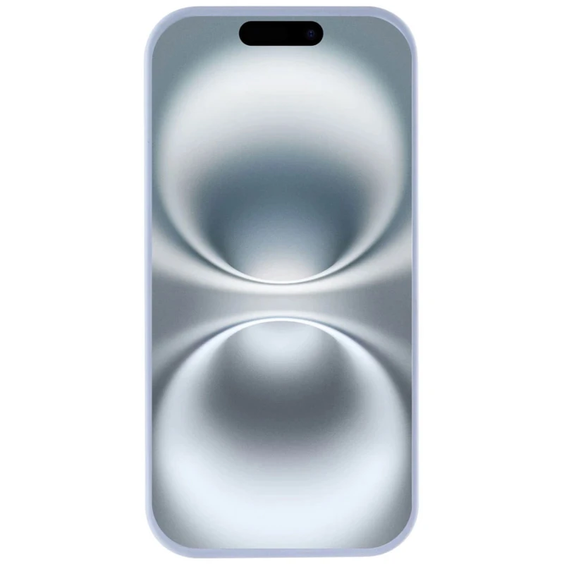 Чохол з закритим низом Silicone Case на Apple iPhone 16e (6.1") – Блакитний / Lilac Blue. Фото 2 з 3