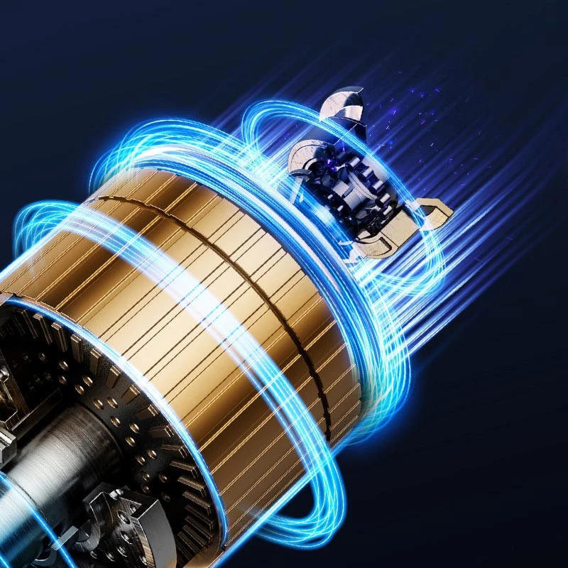 Портативний вентилятор YL007 with Display з підставкою для телефону 2000mAh – Blue. Фото 4 з 4