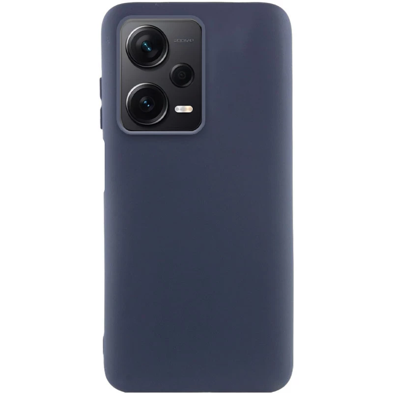 Чохол Silicone Case Lakshmi Plus з закритою камерою на Xiaomi Redmi Note 12 Pro 5G – Синій / Midnight Blue. Фото 2 з 3