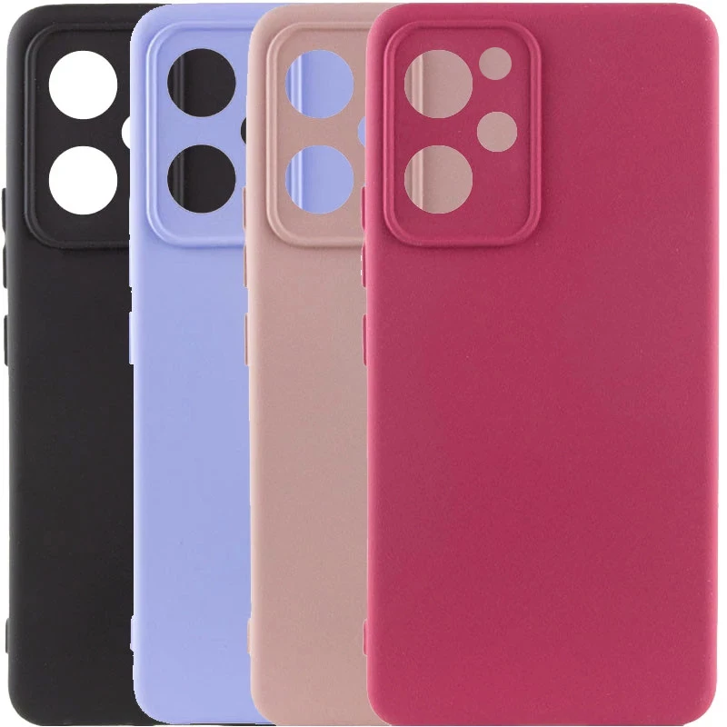 Кольоровий силіконовий чохол GETMAN із закритою камерою для Xiaomi Redmi Note 12 Pro 5G фото 3 з 3