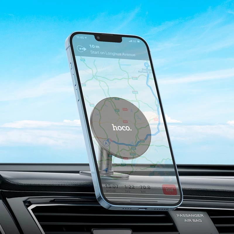 Автотримач Hoco H13 Fine jade ring (center console) – Black. Фото 8 з 8