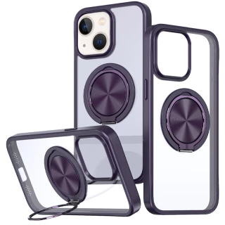 TPU+PC чехол с магнитом и кольцом для Apple iPhone 15 (6.1") фото 1 из 1