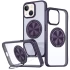 TPU+PC чехол с магнитом и кольцом для Apple iPhone 15 (6.1") – Темно-Фиолетовый. Фото 1 из 1