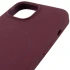 Чохол Silicone Armor Max no logo with MagSafe для Apple iPhone 12 (6.1") – Бордовий / Plum. Фото 5 з 6