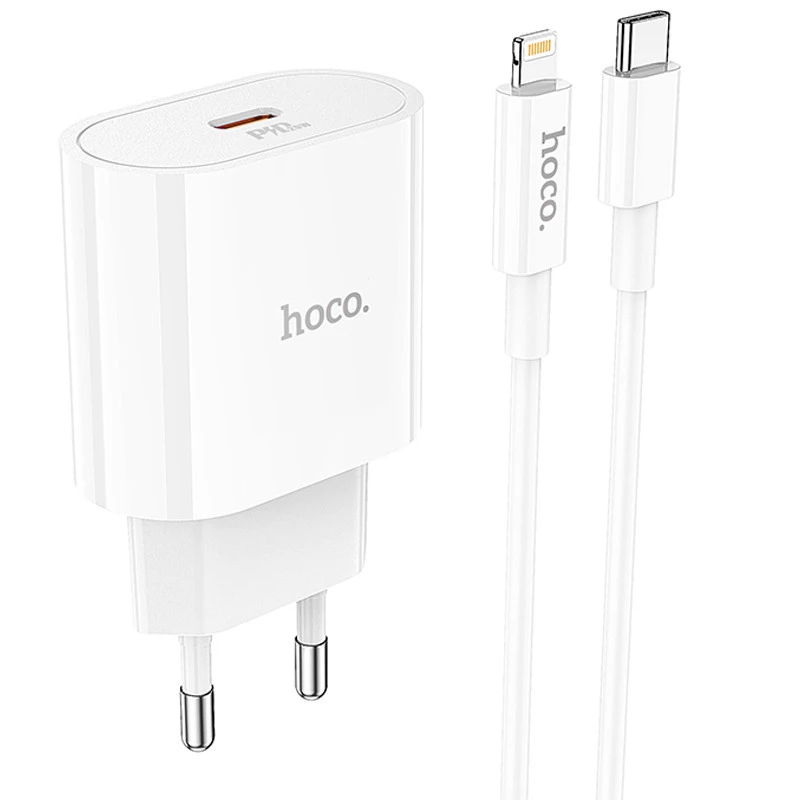 МЗП Hoco C94A Metro PD20W (1USB-C) + кабель Type-C to Lightning фото 1 з 1