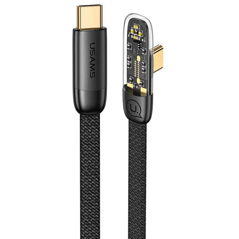 

Дата кабель USAMS US-SJ584 Type-C to Type-C PD 100W Right-angle (1.2m) (Black)