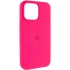 Чехол Silicone Case Full Protective (AA) V2 with MagSafe для Apple iPhone 15 (6.1") – Розовый / Barbie pink. Фото 1 из 6