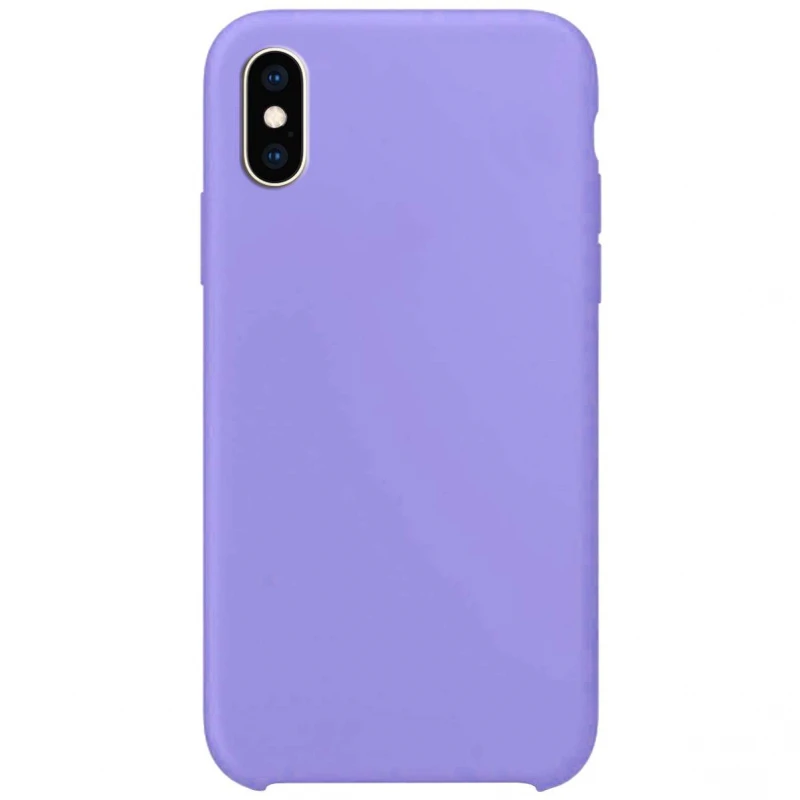 

Чехол Silicone Case без лого для Apple iPhone XS Max (6.5") (Сиреневый / Dasheen), Бузковий / dasheen