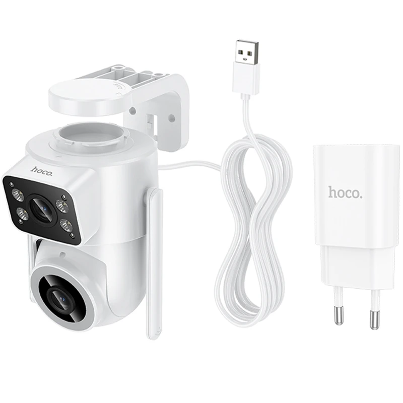 Камера видеонаблюдения Hoco D9 Indoor PTZ HD – White. Фото 3 из 6