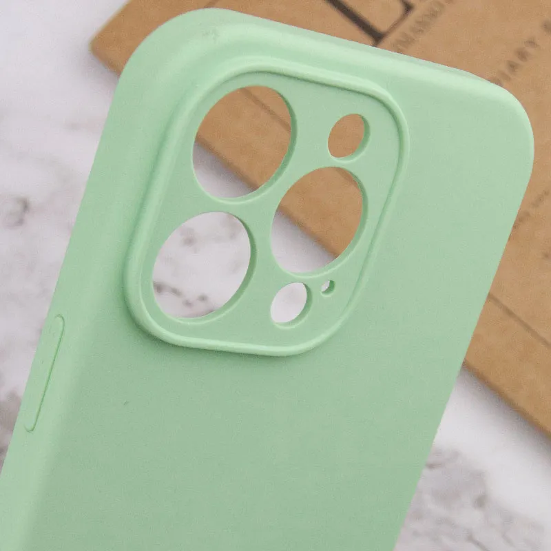 Чехол Silk Full Protective (AA) NO LOGO для Apple iPhone 16 Pro – Зеленый / Pistachio. Фото 12 из 13