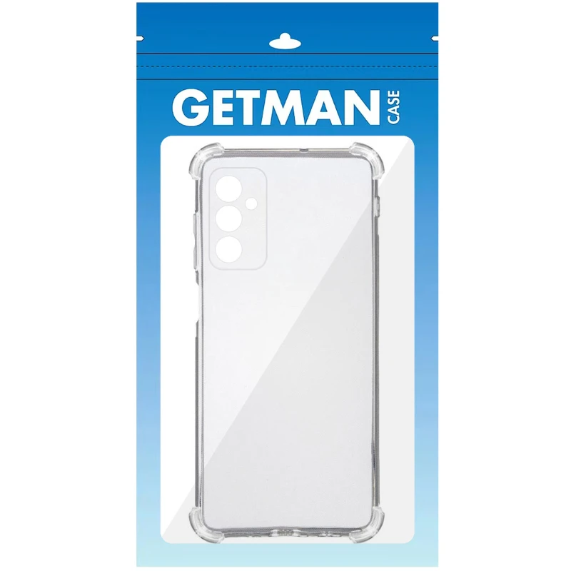 Ультратонкий силиконовый чехол GETMAN с крытыми бортами та камерою на Samsung Galaxy A25 5G – Бесцветный (прозрачный). Фото 2 из 4
