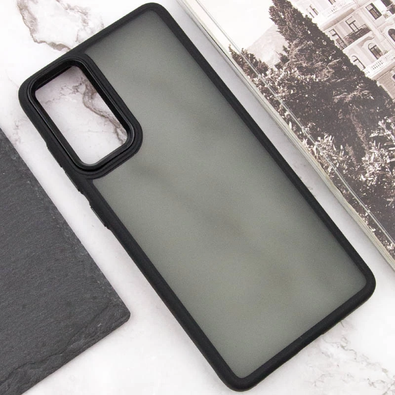 Чохол TPU+PC Lyon Frosted на Motorola Moto E14 – Black. Фото 4 з 6