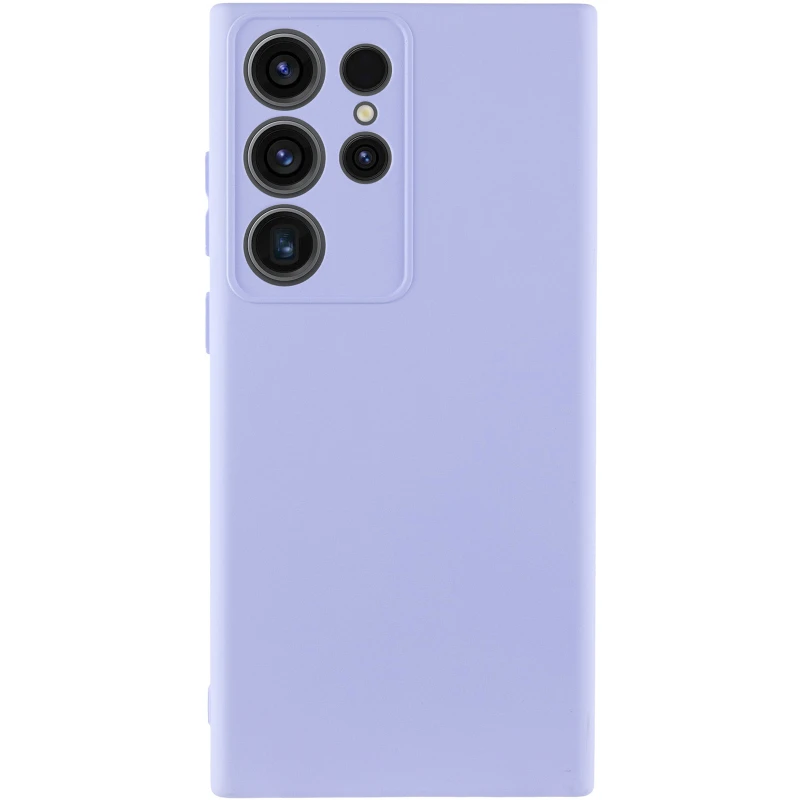 Цветной силиконовый чехол GETMAN с закрытой камерой на Samsung Galaxy S26 Ultra – Сиреневый / Light purple. Фото 1 из 1