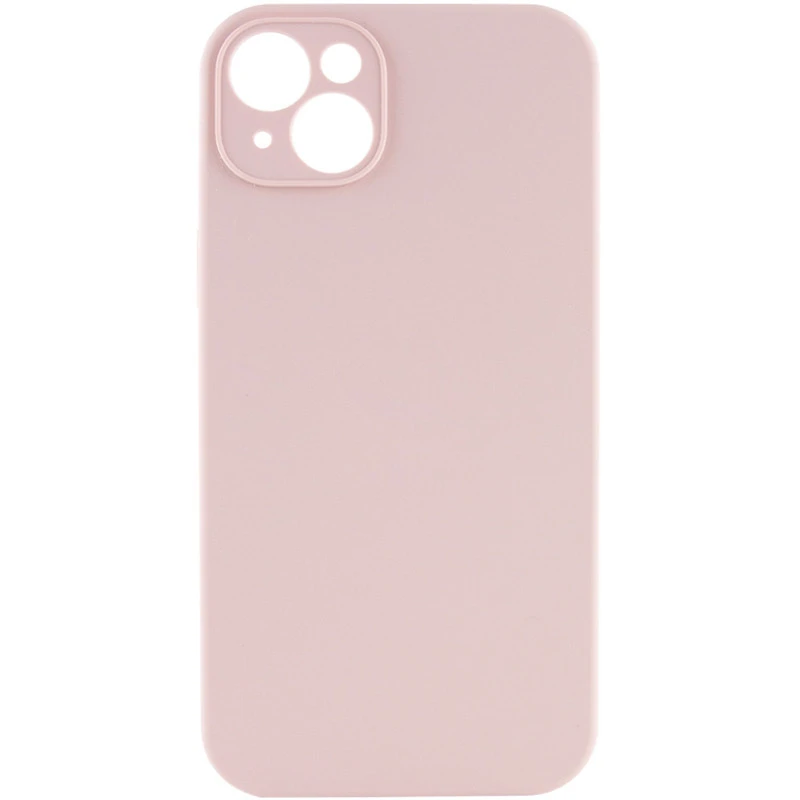 Чехол с защитой камеры Silicone Case для Apple iPhone 15 Plus (6.7") – Розовый / Pink Sand. Фото 1 из 6
