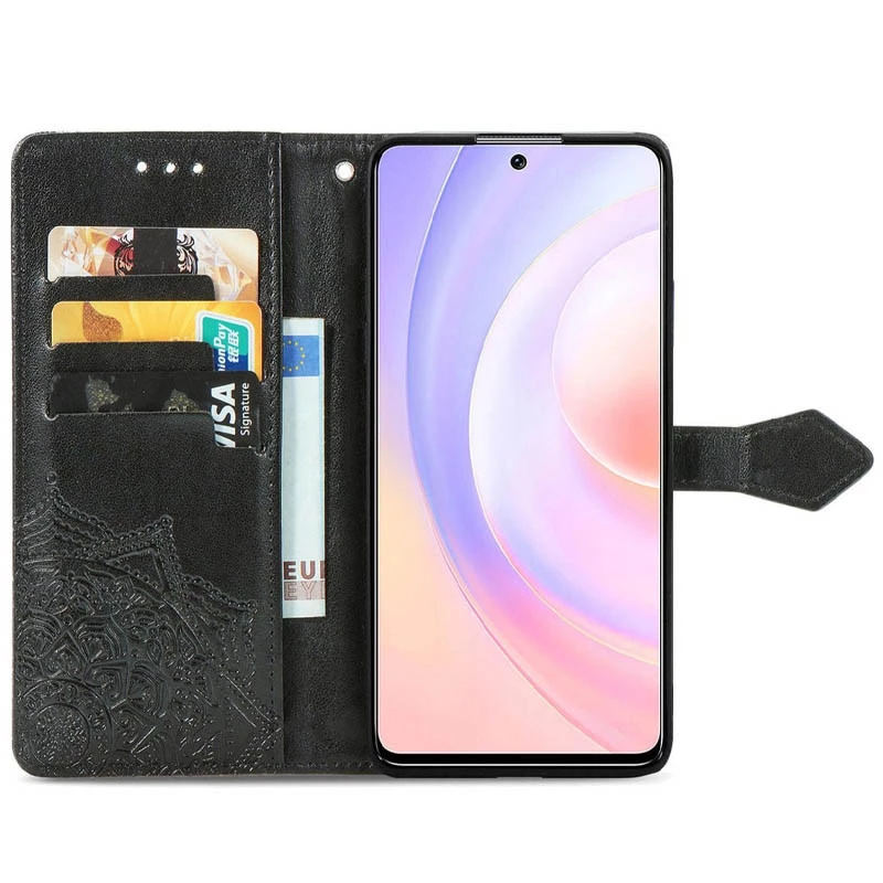Шкіряний чохол-книжка Art Case з візитницею для Samsung Galaxy A70 (A705F) – Чорний. Фото 7 з 7
