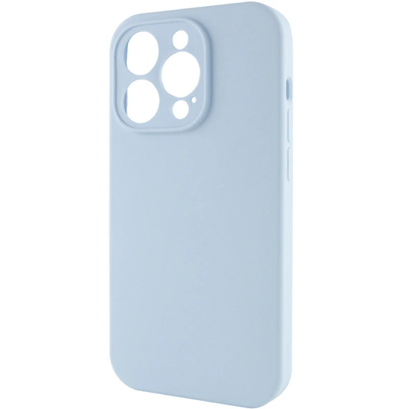 Чохол з захистом камери Silicone Case для Apple iPhone 14 Pro (6.1") – Блакитний / Sweet Blue. Фото 3 з 6