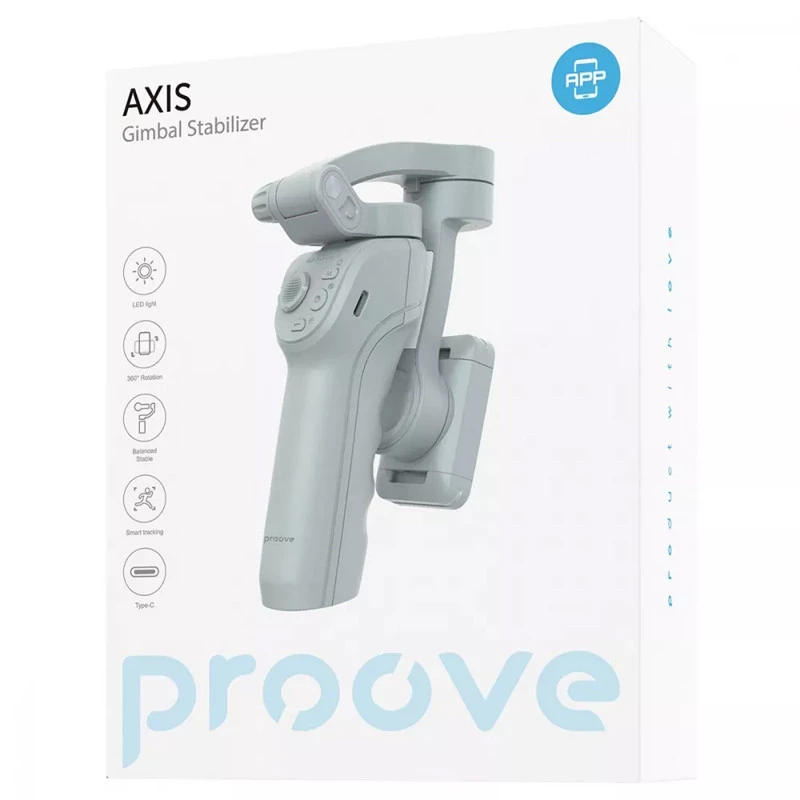 Тривісний стабілізатор Proove Axis Gimbal Stabilizer – Gray. Фото 2 з 7