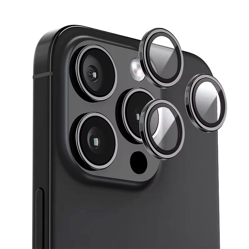 Захисне скло BlueO Metal на Apple iPhone 15 Pro Max (6.7") – Чорний / Black. Фото 3 з 3