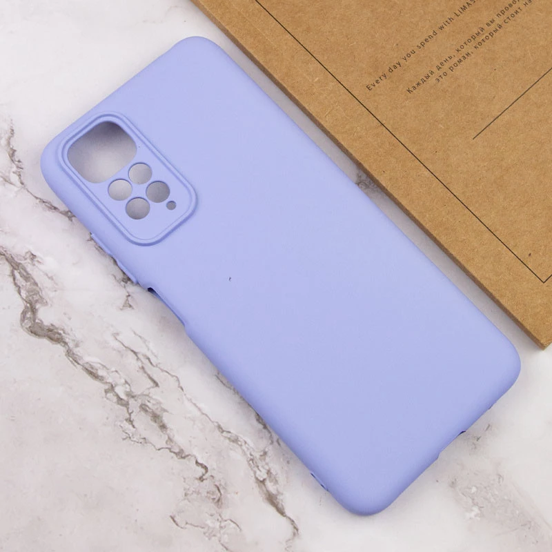 Чохол Silicone Case Lakshmi Plus з закритою камерою на Xiaomi Redmi Note 11 (Global) / Note 11S – Бузковий / Dasheen. Фото 4 з 5