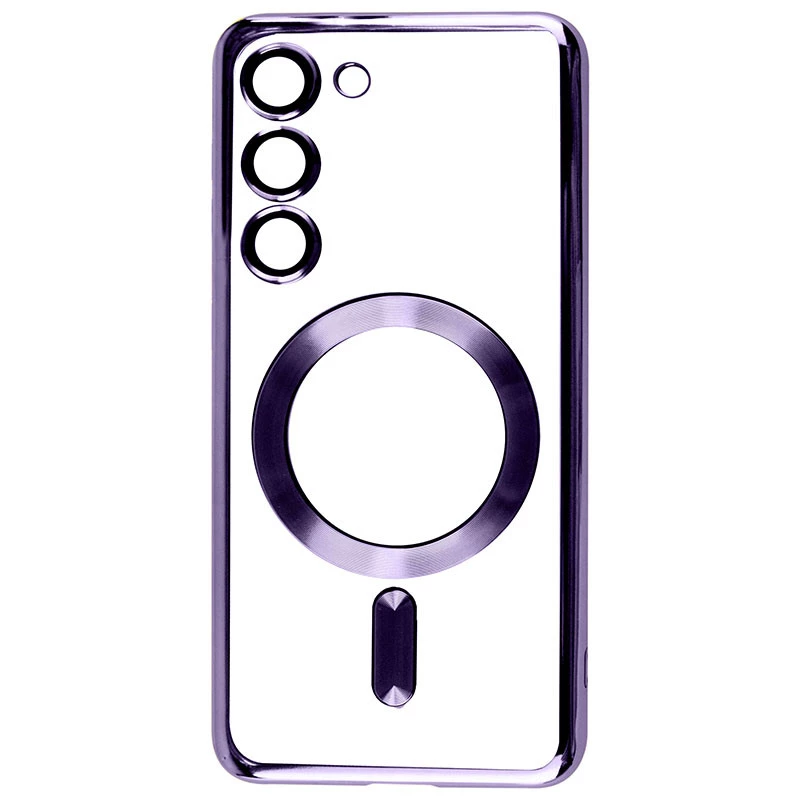 Хромовий TPU чохол з MagSafe на Samsung Galaxy S24 – Purple. Фото 1 з 3