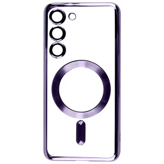 Хромовий TPU чохол з MagSafe на Samsung Galaxy S24 фото 1 з 3