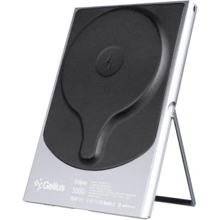 Портативний ЗП Power Bank Gelius Eclipse Magnetic Wireless Charge GP-WC014 15W з БЗП 5000 mAh фото 1 з 1