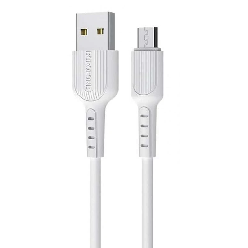 

Дата кабель Borofone BX16 USB to MicroUSB (1m) (Белый), Білий