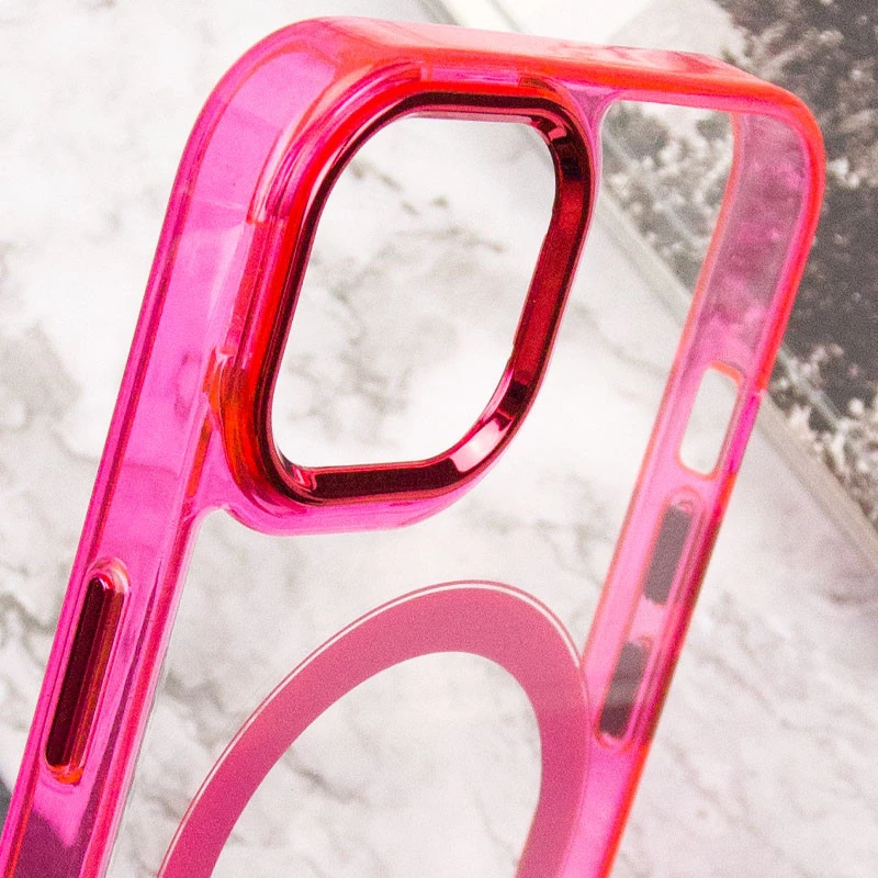 Силіконовий чохол Iris с MagSafe на Apple iPhone 12 Pro Max (6.7") – Малиновий. Фото 7 з 8