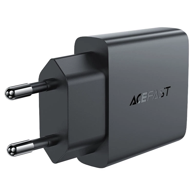 СЗУ Acefast A69 PD30W GaN (USB-C+USB-A) – Black. Фото 2 из 7