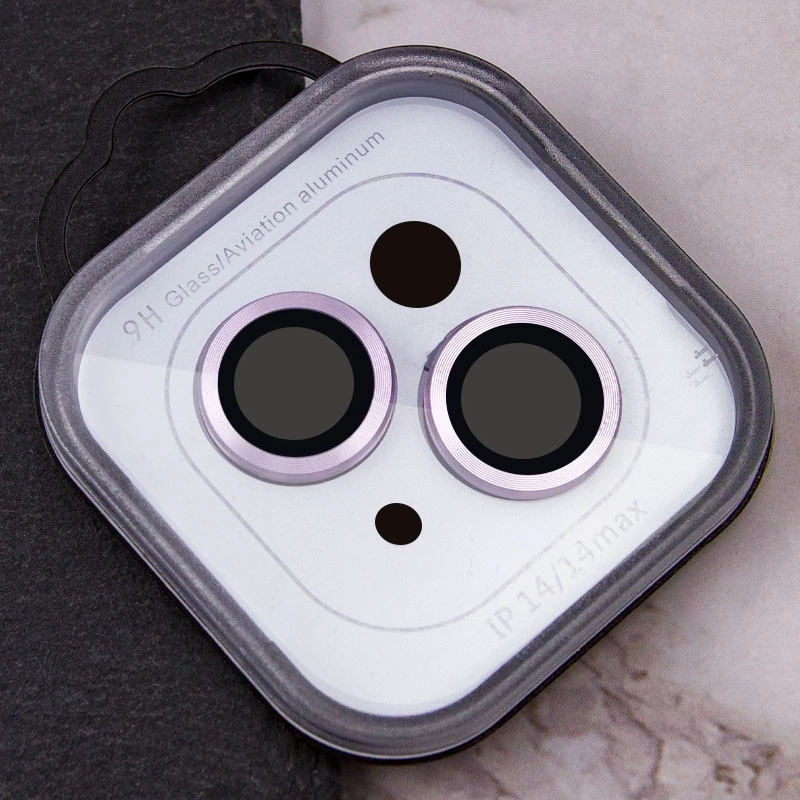 Металеве захисне скло на камеру на Apple iPhone 14 (6.1") – Фіолетовий / Purple. Фото 7 з 7