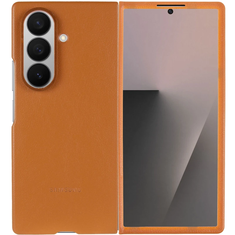 Шкіряний чохол Leather Case Premium на Samsung Galaxy Z Fold7 – Tan. Фото 4 з 11