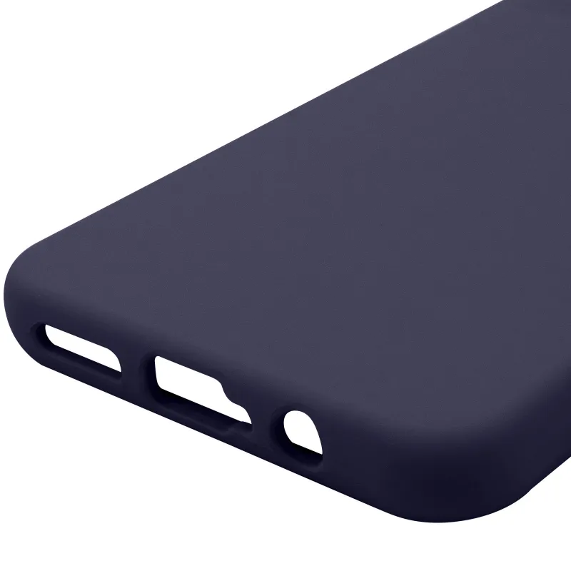 Чехол Silicone Case Lakshmi Premium з закритою камерою на Motorola Moto G35 – Темно-синий / Midnight blue. Фото 8 из 8