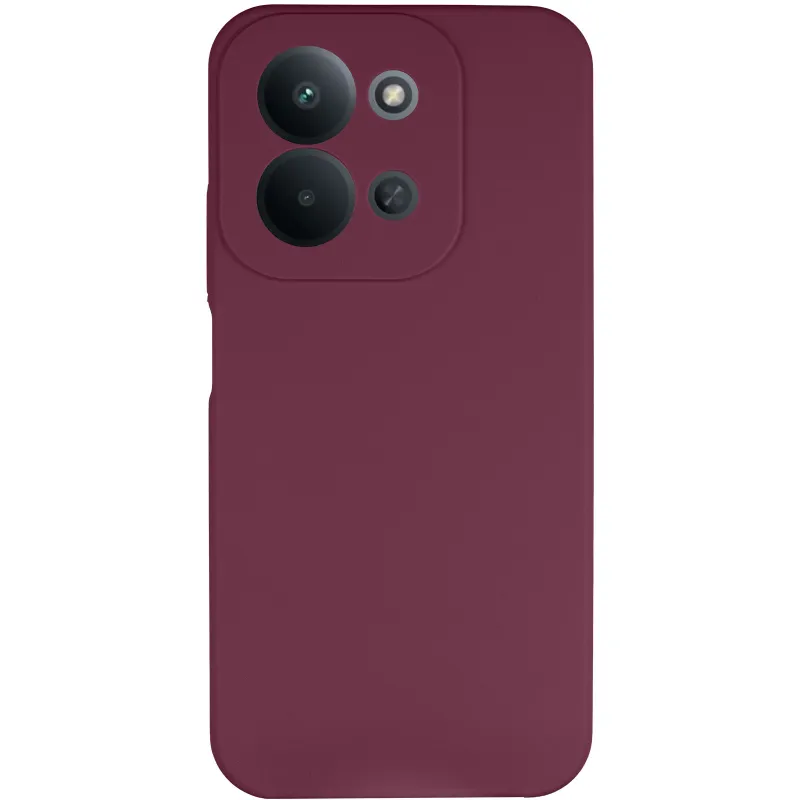 Чехол Silicone Case Lakshmi Premium з закритою камерою на Xiaomi Redmi 15C (Global) – Бордовый / Plum. Фото 3 из 6