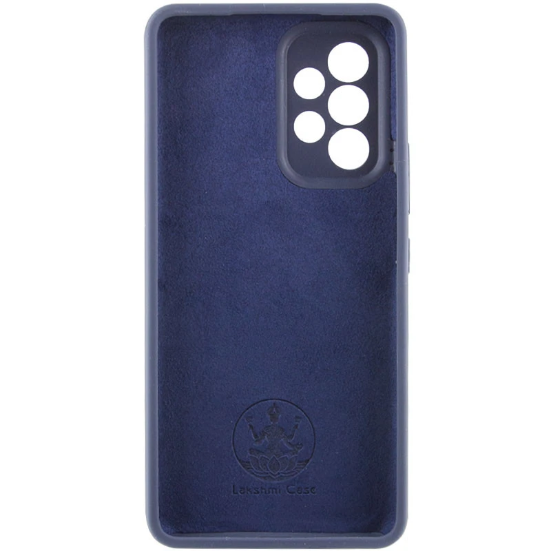 Чехол Silicone Case Lakshmi Premium з закритою камерою на Samsung Galaxy A32 (A326B) 5G – Темно-синий / Midnight blue. Фото 3 из 7