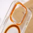 TPU чохол з кольоровою окантовкою камери з MagSafe на Apple iPhone 14 Plus (6.7") – Жовтий. Фото 7 з 7