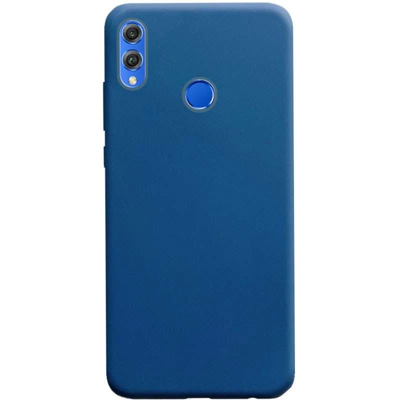 

Кольоровий силіконовий чохол на Huawei Honor 8X (Синій)
