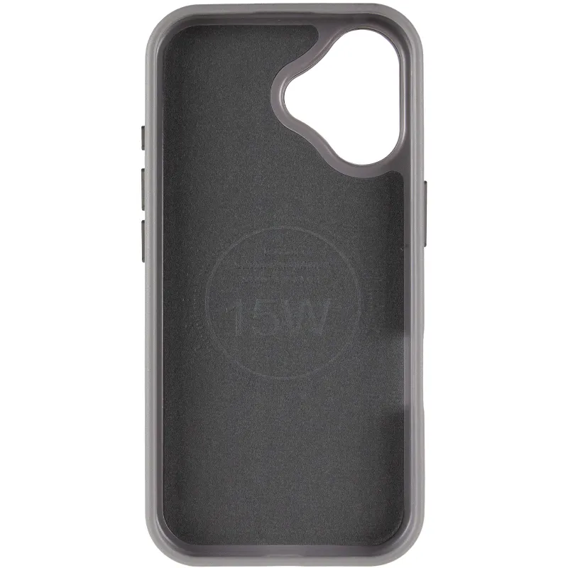 Кожаный чехол Rally with MagSafe для Apple iPhone 17 (6.3") – Grey / White. Фото 4 из 6