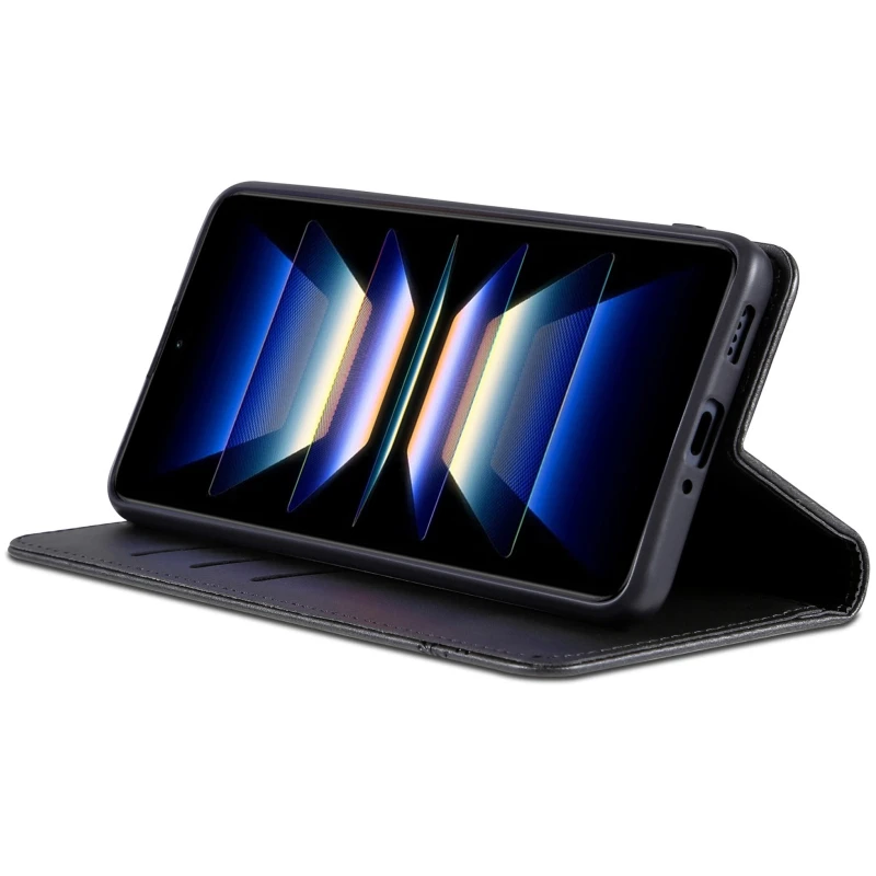 Кожаный чехол-книжка AZNS Classic series для Samsung Galaxy A36 5G – Black. Фото 4 из 4