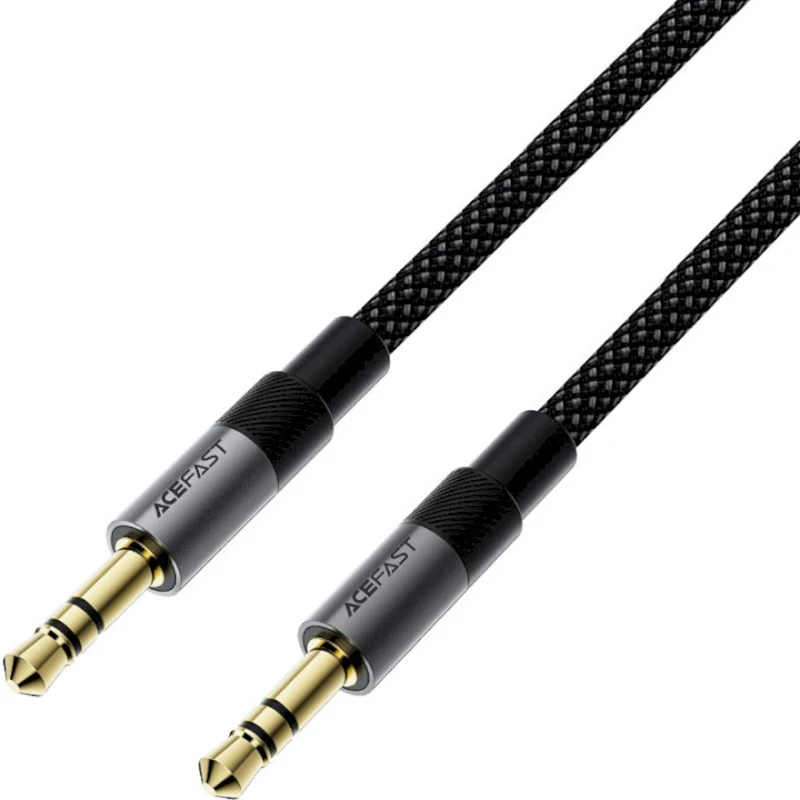 Аудіо кабель Aux Acefast J10 (1m) – Black. Фото 2 з 4