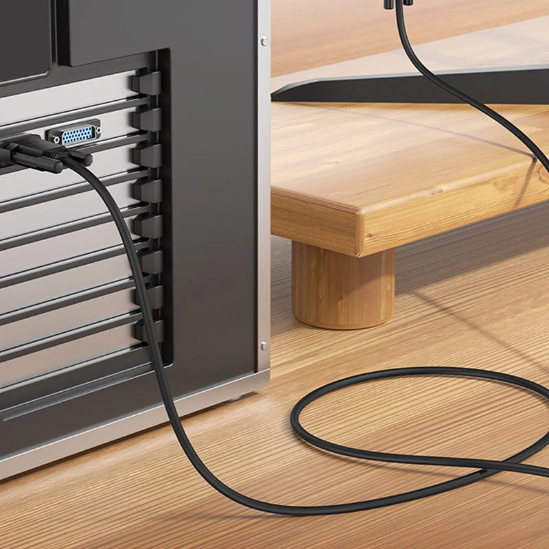 Дата кабель Hoco US11 VGA male to VGA male HD (1m) – Black. Фото 7 з 8