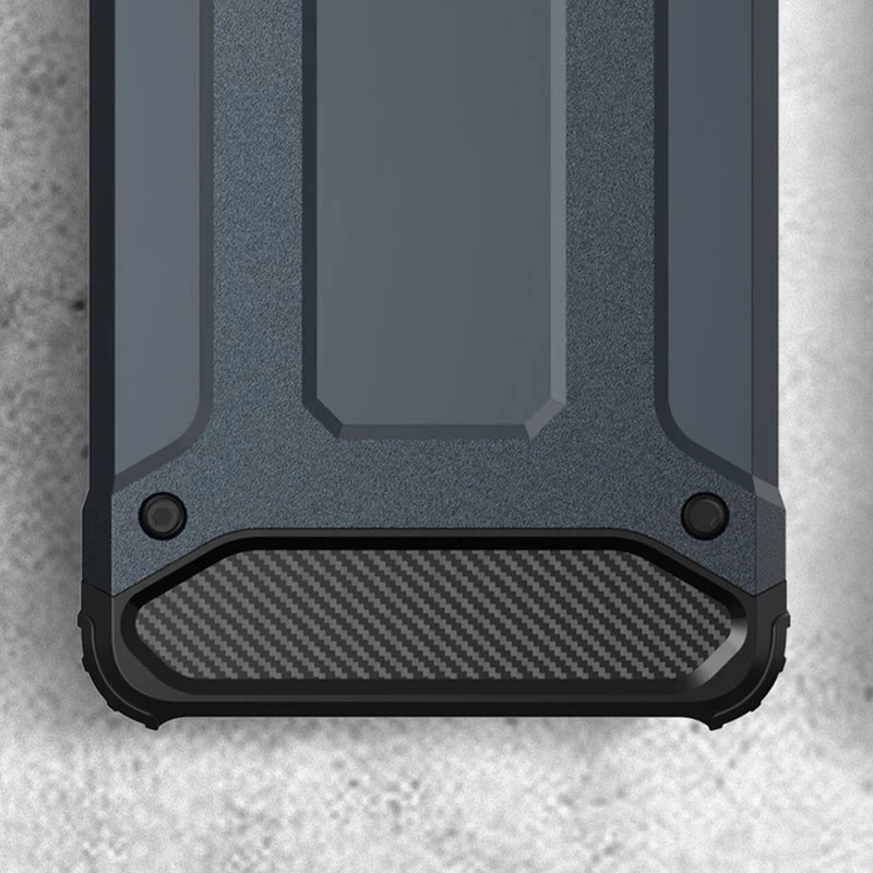 Протиударний чохол з посиленими кутами Immortal на Samsung Galaxy A6 Plus (2018) – Метал / Gun Metal. Фото 3 з 3