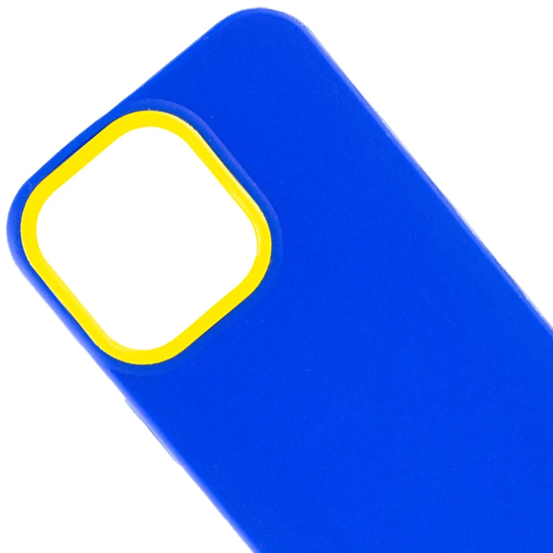 Двоколірний чохол Bichromatic на Apple iPhone 13 Pro Max (6.7") – Navy Blue / Yellow. Фото 2 з 5