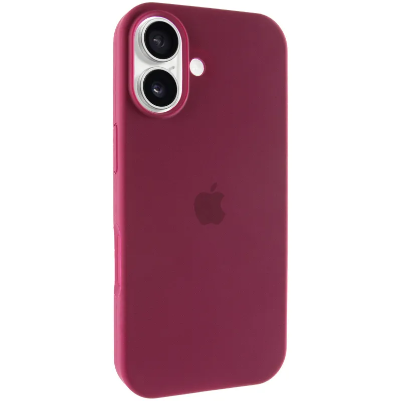 Чехол Silicone Case с закрытым низом для Apple iPhone 17 (6.3") – Бордовый / Maroon. Фото 2 из 7