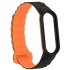 Ремінець Dual-color Magnetic для Xiaomi Mi Band 9/8 – Black / Orange. Фото 5 з 9