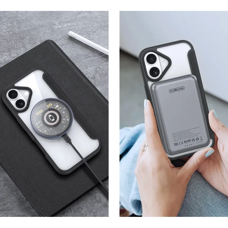 Чохол книжка Dux Ducis з MagSafe на Apple iPhone 17 (6.3") – Black. Фото 12 з 14