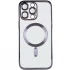 Хромовый TPU чехол с MagSafe для Apple iPhone 13 Pro Max (6.7") – Black. Фото 4 из 7