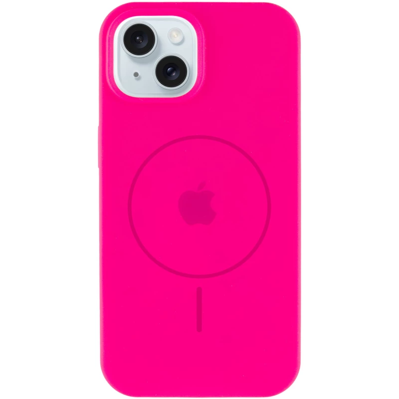 Чохол Silicone Armor Max with MagSafe для Apple iPhone 15 Plus (6.7") – Рожевий / Barbie pink. Фото 3 з 6
